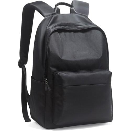 Teenager Nylon Waterproof School Backpack Bag Men Simple 15 Inch Laptop Bag Packs USB Charging Computer Bag Male Bookpack