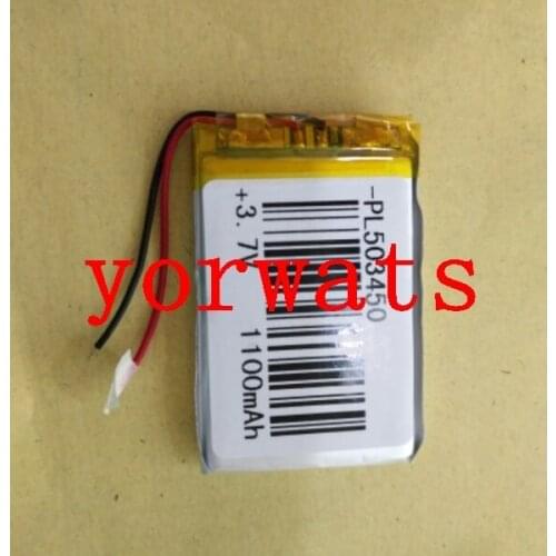 New Hot A Rechargeable Li-ion Cell 3.7V lithium polymer battery 503450 1100mah direct sale