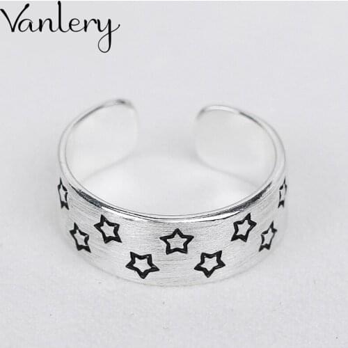 New Gothic Men Star Rings For Women Jewelry Birthday Gift Romantic Wedding Engagement Drop Shipping 2021