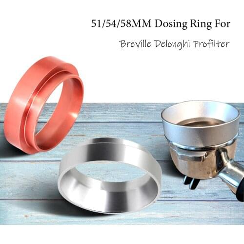 New Aluminum Intelligent Dosing Ring For Brewing Bowl Coffee Powder Espresso Barista Tool For 51/54/58MM Profilter Coffee Tamper