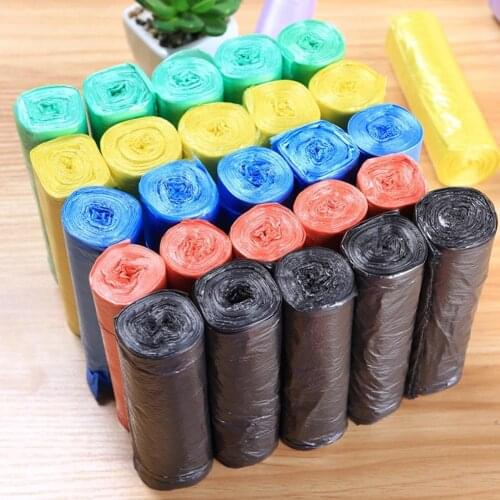 5 Rolls 100Pcs Garbage Bags Thick Convenient Environmental Trash Bag Plastic Waste Cleaning Storage Container bolsas de basura