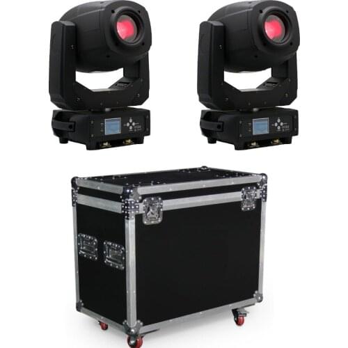 Stage Moving Lights LED Moving Head Spot Zoom lights 230w led lamp Road Case 2 pack