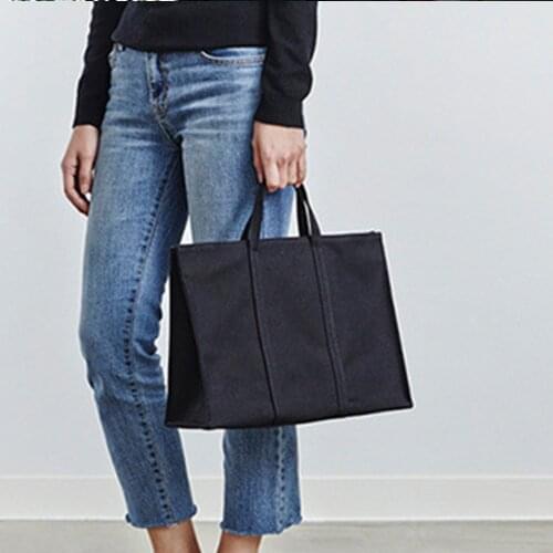 Casual Canvas Tote Women Handbag Large Capacity Shopper Bags Commute Briefcase Shoulder Bags for Women 2021 Big Clutch Purses