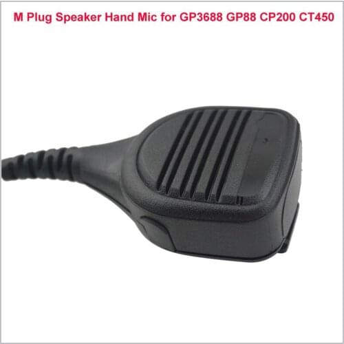 M Plug Speaker Handheld/Shoulder Microphone for Motorola CP200 CT450 GP3688 GP68,Hytera TC-500 TC-700,PUXING PX-508,Kirisun S780