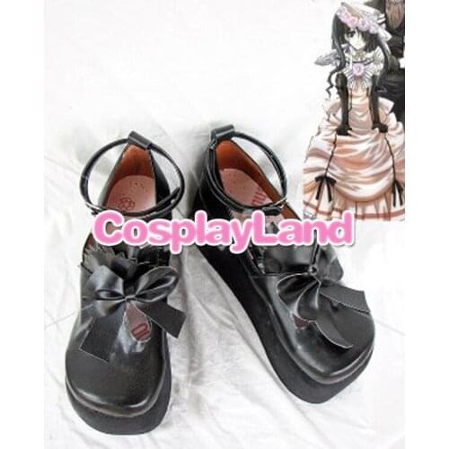 Black Butler Ciel Phantomhive Cosplay Boots Shoes Anime Party Cosplay Show Boots Custom Made for Adult Women Lolita Shoes