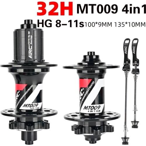 ARC 009 MTB Hub 4 Sealed Bearing Hub 28/32/36 Holes 6 Claws Mountain Bike Hub Disc Brake Bicycle Hub HG XD MS 8 9 10 11 12 Speed