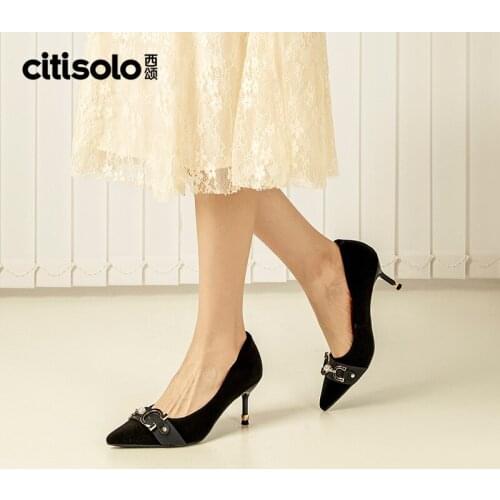 CW21Q1515A 2021trend high-heeled shoes 7cm thin High heels