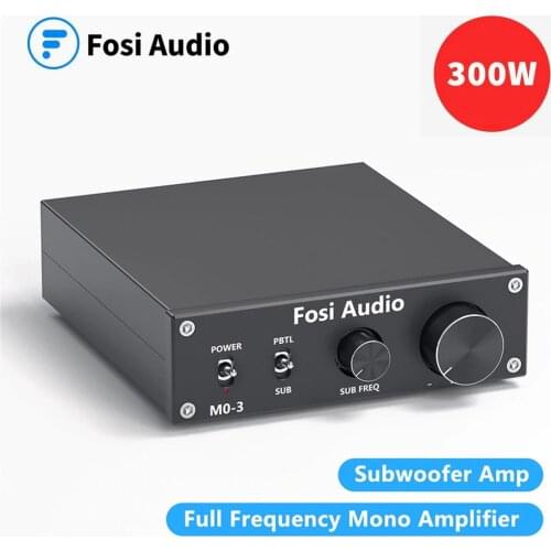 Fosi Audio M03 Power Subwoofer Amplifier 300W Mono Audio Amp Digital Hifi Home Amplifier