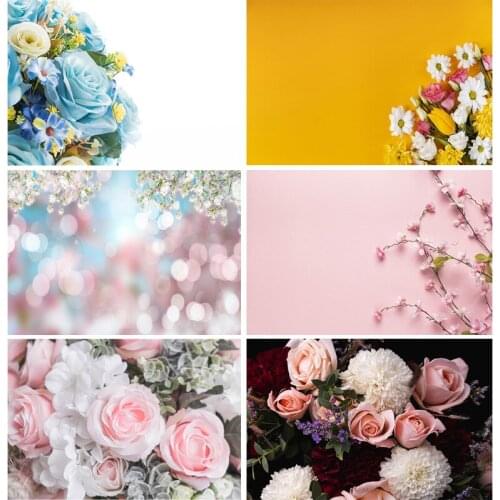 SHENGYONGBAO Vinyl Custom Rose Flower Photography Background Props Newborn Photographic Backdrops For Photo Studio 21601HER-01