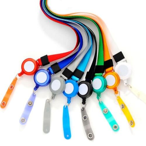 1pc Retractable Lanyard Neck Strap Nurse Badge Holder Credit Card ID Holders Kawaii Stationary Papeleria Name Tag Card Holder