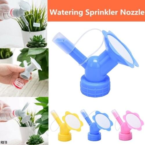 2 In 1 New Double Model Plastic Sprinkler Nozzle For Home Gardening Flower Waterers Bottle Watering Cans Sprinkler