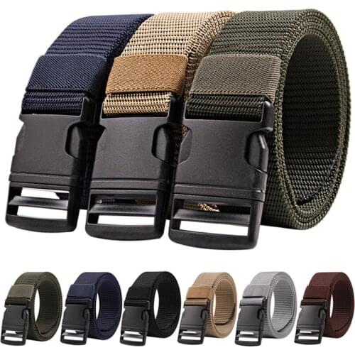 2021 Nylon Tactical Belt Military High Quality Mens Training Belt Pluggable Buckle Outdoor Battle Sports New Fashion