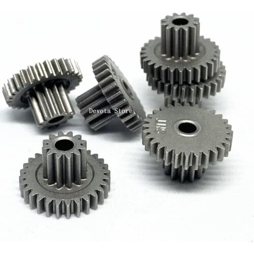 4PCS 0.5M 12T-28T 3MM Metal duplex gear 15mm diameter Reduction gear