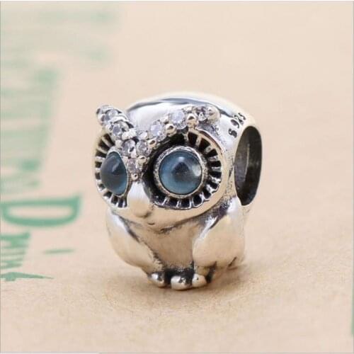 Authentic 925 Sterling Silver Beads Innovative And Shining Owl Fashion Beads Fit Original Pandora Bracelet For Women Diy Jewelry