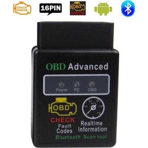 ELM327 Bluetooth V1.5 OBD2 Scanner ELM 327 V 1.5 OBD 2 Car Diagnostic Tool PIC18F25K80 Chip Work Android/PC For OBDII Protocol