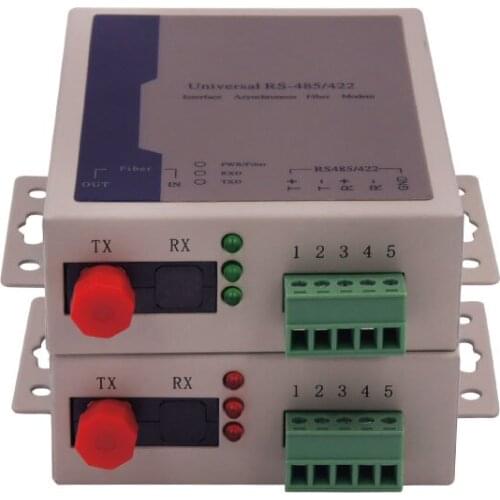 2-in-1 RS485 RS422 Digital Optical MODEM, Serial to Single Fiber Optic Converter Singlemode Multimode FC/SC/ST