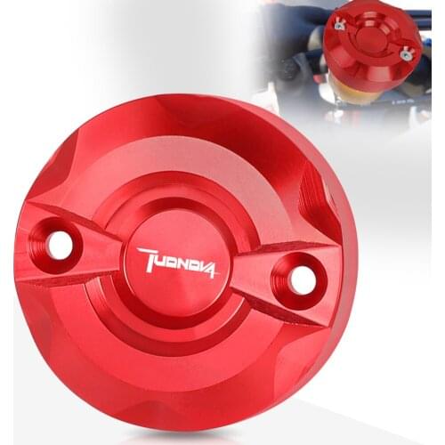 FOR Tuono V4 1000 R TuonoV4 1000R Motorcycle Aluminium Accessories Front Brake Fluid Reservoir Cap Cover 2011 2012 2013 2014