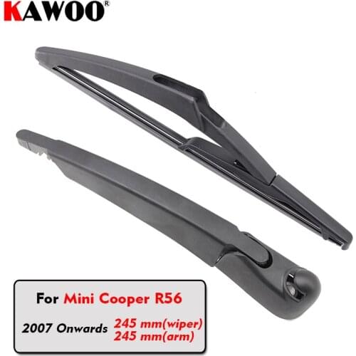 KAWOO Car Rear Wiper Blades Back Window Wipers Arm For Mini Cooper R56 Hatchback (2007-) 245mm Auto Windscreen Blade Accessories