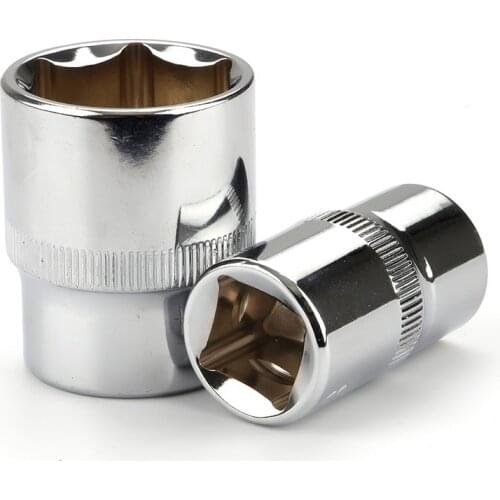 Noreturn 1Pcs Big fly 1/2 Hexagon Short Socket Socket Ratchet Wrench Automotive Repair Tools Size8-32mm