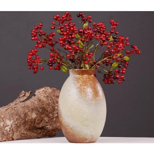Artificial Plants Flower Blueberry Fruit Berries Wedding Bridal Bouquet Photo Props