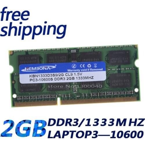 KEMBONA ETT grade chipsets ddr3 ram laptop 2gb 1333mhz for laptop full tested high quality buy from china mainland free shipping