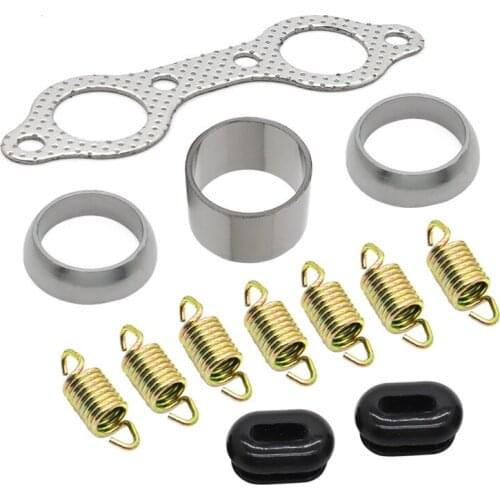 Pack of 13 Exhaust Muffler Pipe Gasket Kit For Polaris UTV Ranger RZR 800 EFI 2008- 2010