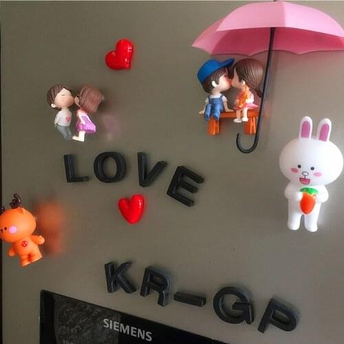 2.9cm EVA 26 Alphabet Magnetic Stickers Refrigerator Fridge Magnet Set Home Decoration Lovers Baby Birthday Valentins Day Gifts