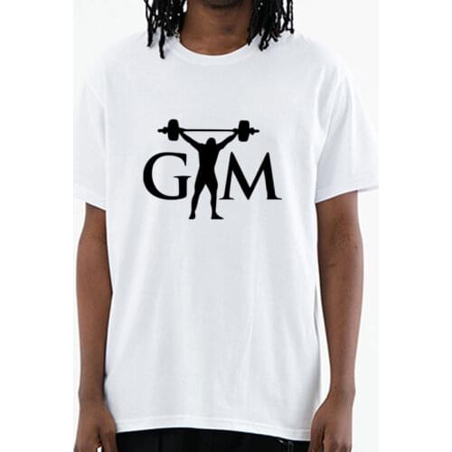 GYM motivated fitness printing T Shirt 2020 New Summer Short Sleeve O-Neck Cotton Clothing Plus Size Top Tee Trend Shirt