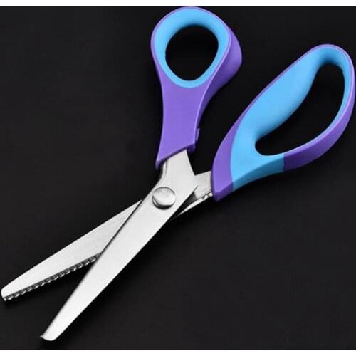 Dressmaker Scissors Zig Zag Cutting Scissors For Sewing Tailor Pinking Shears Scissors Leather Craft Photos Fabric Textile DENIM