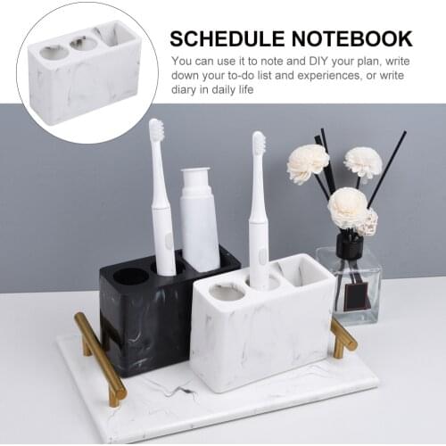 Marbling Electric Toothbrush Holder Resin Toothbrush Toothpaste Storage Rack