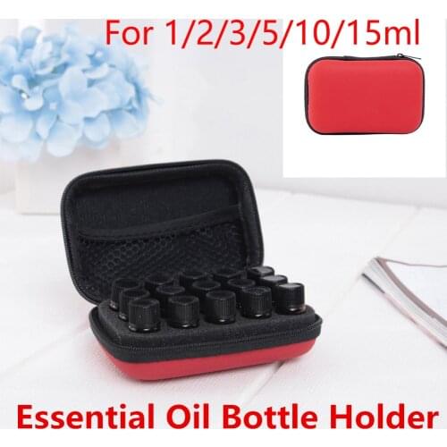15 Slot Essential Oil Bottle Storage Holder Portable Travel Carrying Box Aromatherapy Rollers Carrying Bag for Home