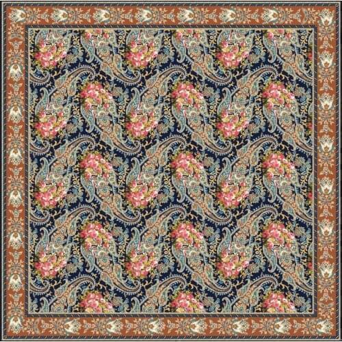 REYYAN SILK TEXTURED OYALIK WRITING-13264-RENK-16