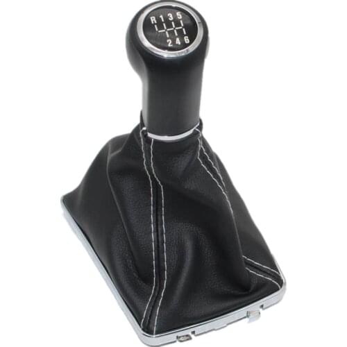5 / 6 Speed Car Gear Shift Stick Knob With Leather Boot For OPEL ASTRA III H 1.6 VAUXHALL 2004 2005 2006 2007 2008 2009 2010