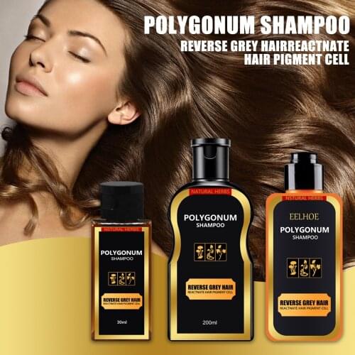 Polygonum multiflorum shampoo black hair care shampoo natural hair color shampoo hair darkening shampoo black hair shampoo