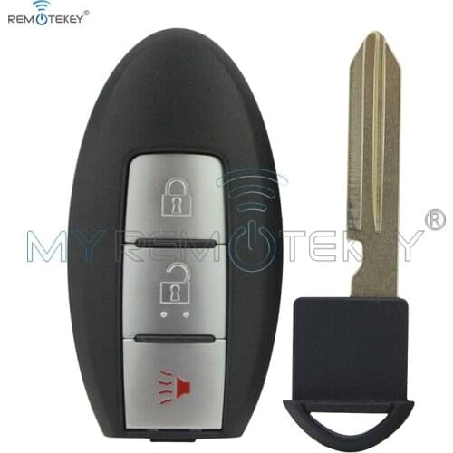 Remtekey KR55WK48903 smart remote control keyless entry Smart key case 3 button for Infiniti with insert key blade 2006-2012
