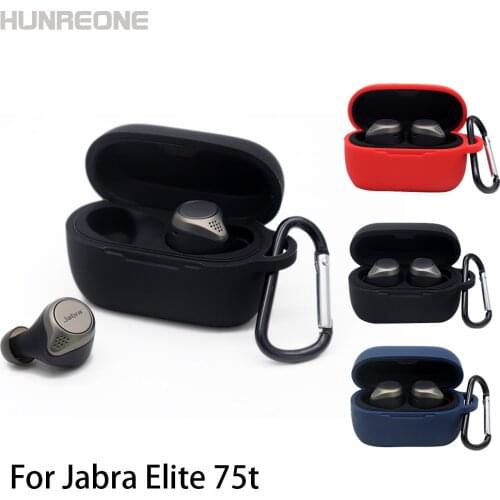 TWS Bluetooth Earphone Silicone Case Cover Protective Bag For Jabra Elite 75T