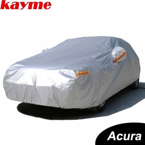 Kayme Waterproof full car covers sun dust Rain protection car cover auto suv protective for Acura ilx rlx rl tl rdx zdx mdx
