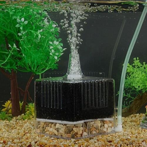 1pcs Aquarium Fish Tank Filter Transparent Biochemical Sponge Filter Aquarium Water biological Filter High Efficiency 2021 New