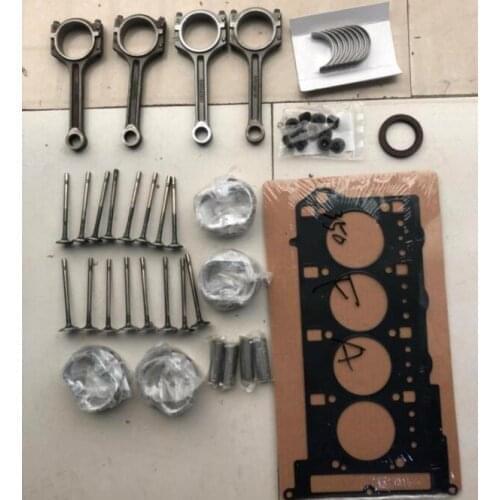 1kit Engine Rebuilding Kits with Pistons rings valves oil seal and gasket for Chinese SAIC ROEWE 350 MG3 MG5 1.5L engine parts