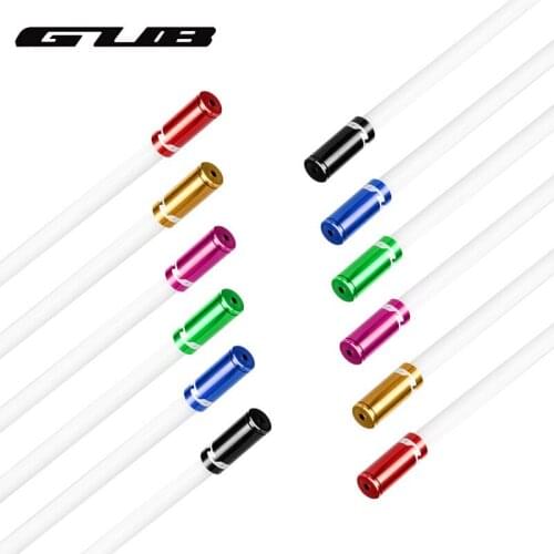 2pcs GUB 4mm 5mm Brake Cable Caps Bicycle Aluminium Shift Cable End Tips Cap MTB Road Bike Derailleur Brake Cable Tube Ferrules
