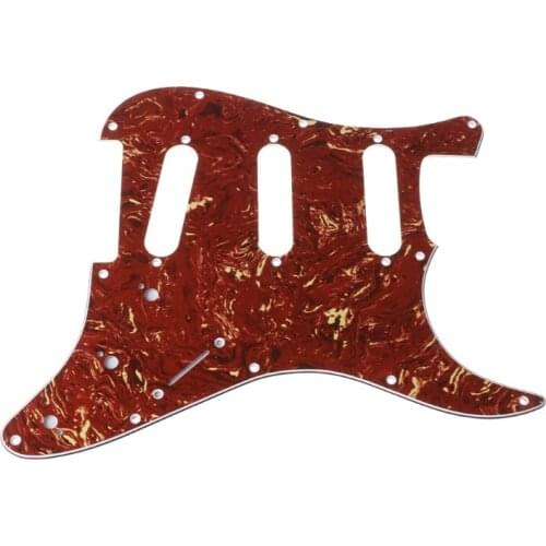 Red Tortoise Shell Pickguard 3 Ply Scratch Plates For Precision Bass PB Guitar