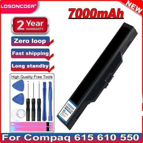 7000mAh Laptop Battery For Compaq 615 Compaq 610 Compaq 550 6720 6720s 6730 6735s 6820 6820s 6830 6830s 451568-001 161 121 IB52
