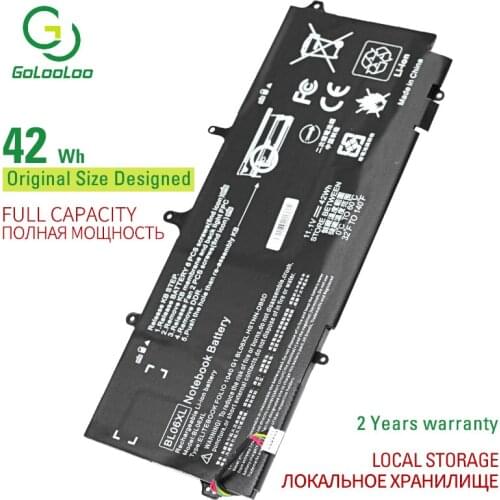 Golooloo 11.1v 42Wh BL06XL BL06042XL New laptop battery for HP HSTNN-DB5D HSTNN-W02C EliteBook Folio 1040 G0 G1 G2