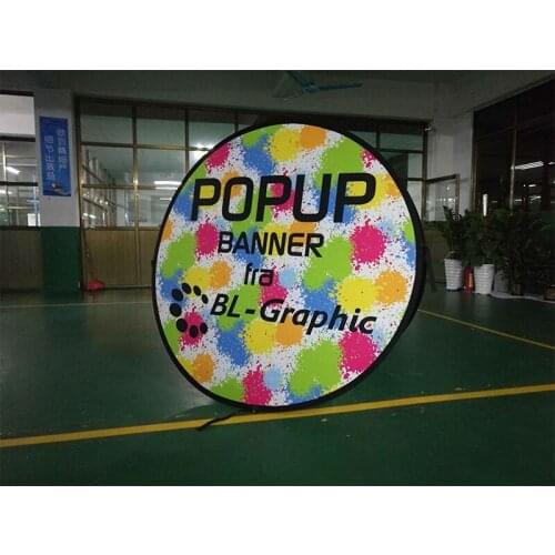 Free ShippingOutdoor Circle Frame Banner, Full Color Printed Your Graphic & Logo, Metal Steel A Frame