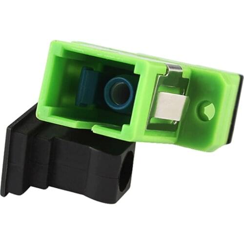 Free Shippin200PCS/ Lot SC/APC Adapter New SC Female Fiber Optic Simplex Single Mode SC Flange with Flange Plastic Fiber Coupler