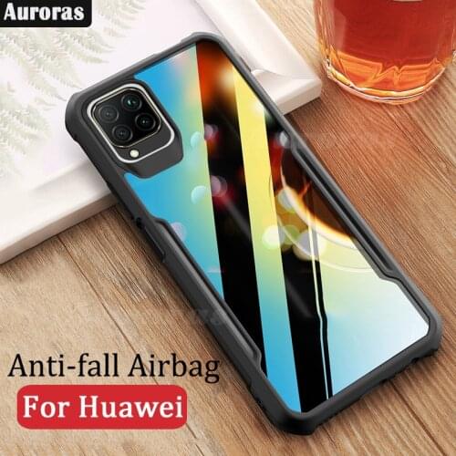 Auroras For Samsung Galaxy M32 Case Anti-fall Airbag Case Shockproof Clear With Soft Frame Cover For Samsung M32 4G Case
