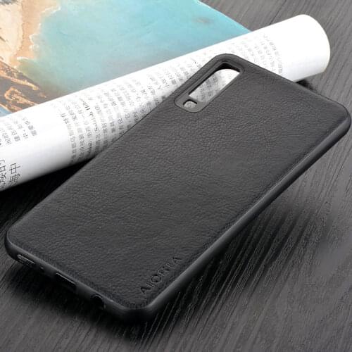 Case for Samsung Galaxy A5 A6 A7 A8 A9 Plus Star 2017 2018 coque luxury Vintage Leather case skin silicon phone capa cover funda