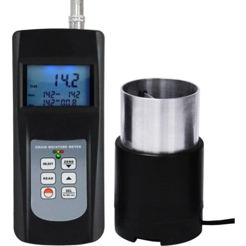 Digital Moisture Meter Checks 36 Species Grain Seed Rice Coffee Wheat Tester 50% LED Indicator