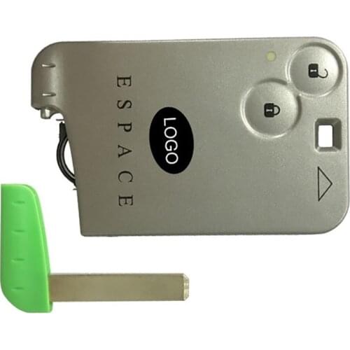 CN010019 Aftermarket Renault /Laguna /Espace 2 Buttons Smart Card 433Mhz Keyless Remote KeyID46 Chip