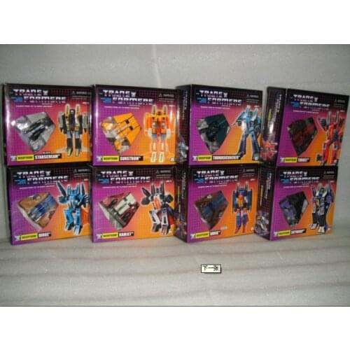 Deformed G1 Reissue Edition Flying Squad Charge Elegy Jets Fall Out of the Sky Solar Wind Starscream Model Toy